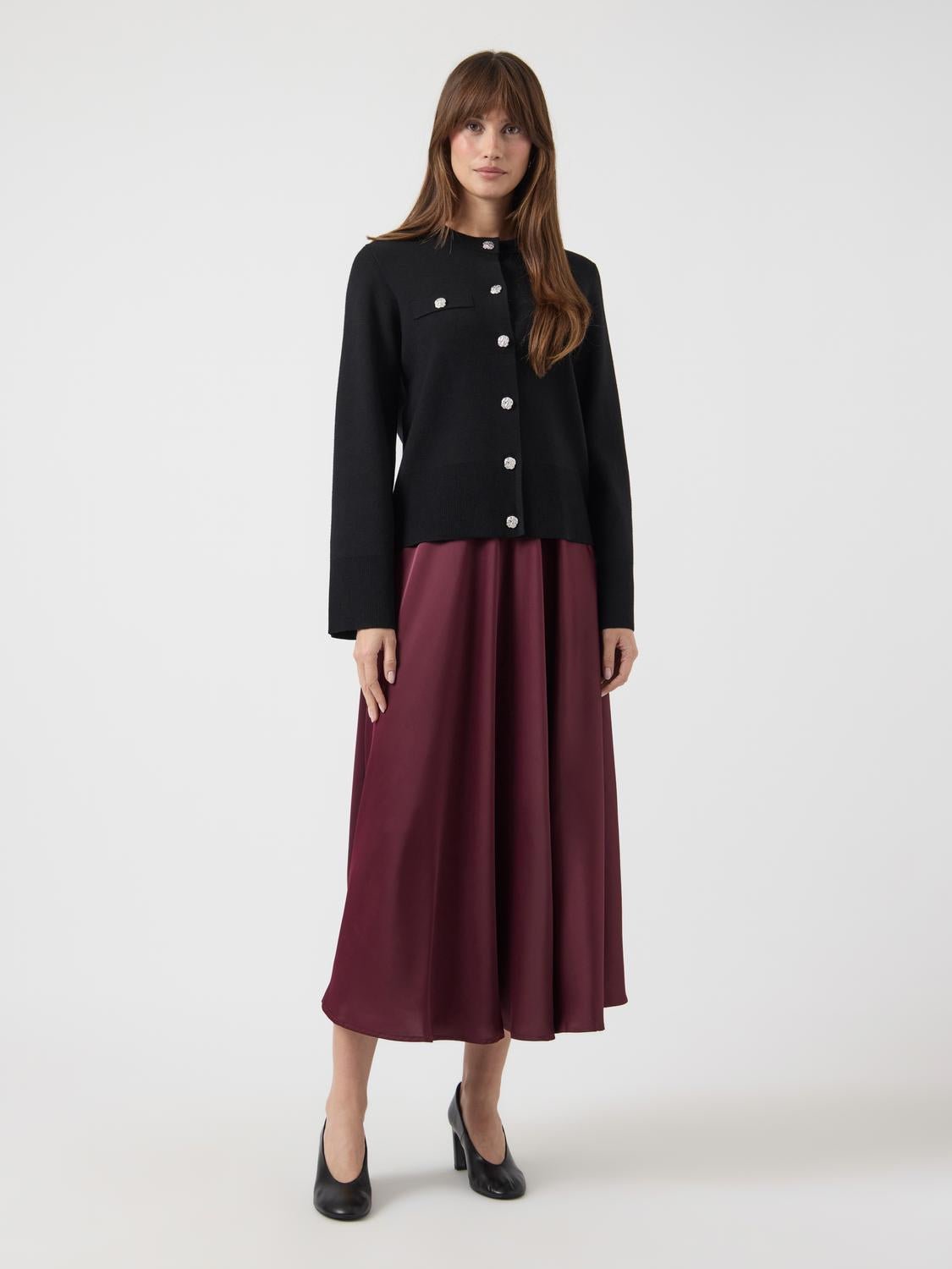 YASPIMI Knit Cardigan - Black - VERO MODA & VILA Bergvik